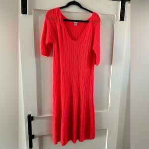Bettyne Bruno Crochet Dress Neon Orange/Red shimmer